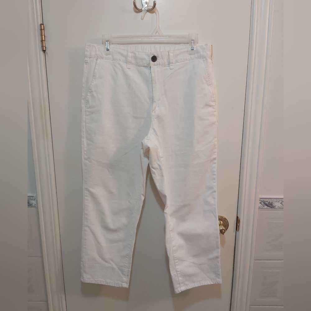 GU White Cotton Pants Size Medium (M)